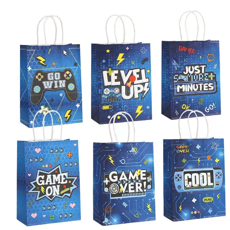 Party Games Night - Sac d'emballage cadeau en papier sur