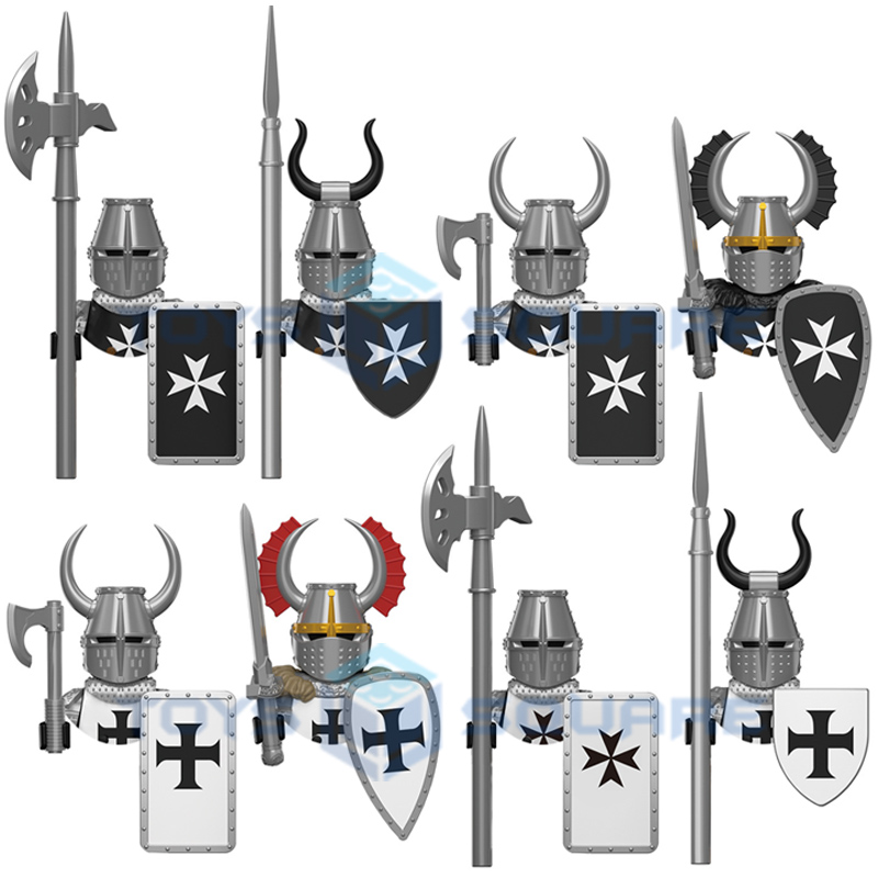Lego Set Creator - Les chevaliers teutoniques médiévaux, blocs de