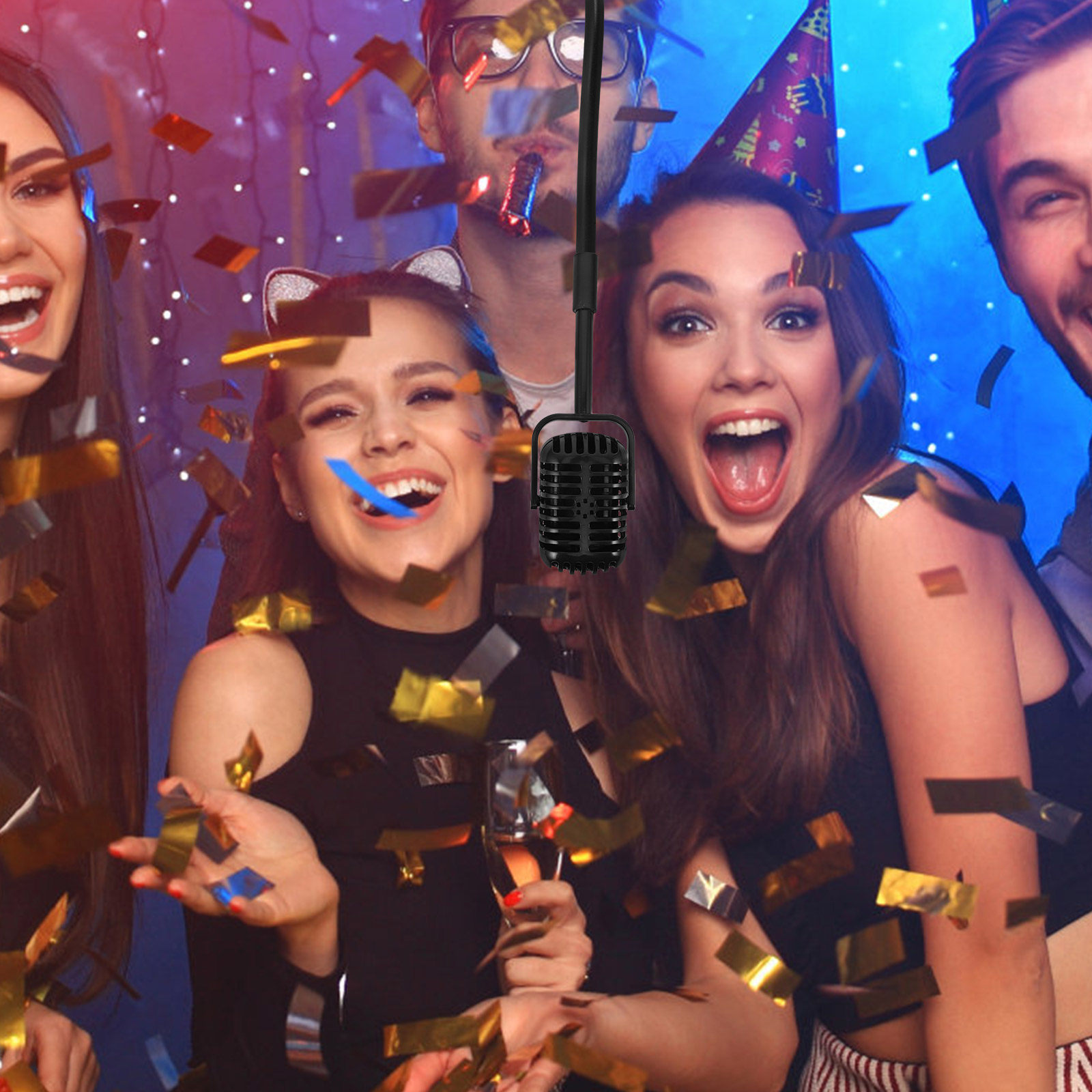 Microphone factice rétro, acce - Party Games Night avis et prix